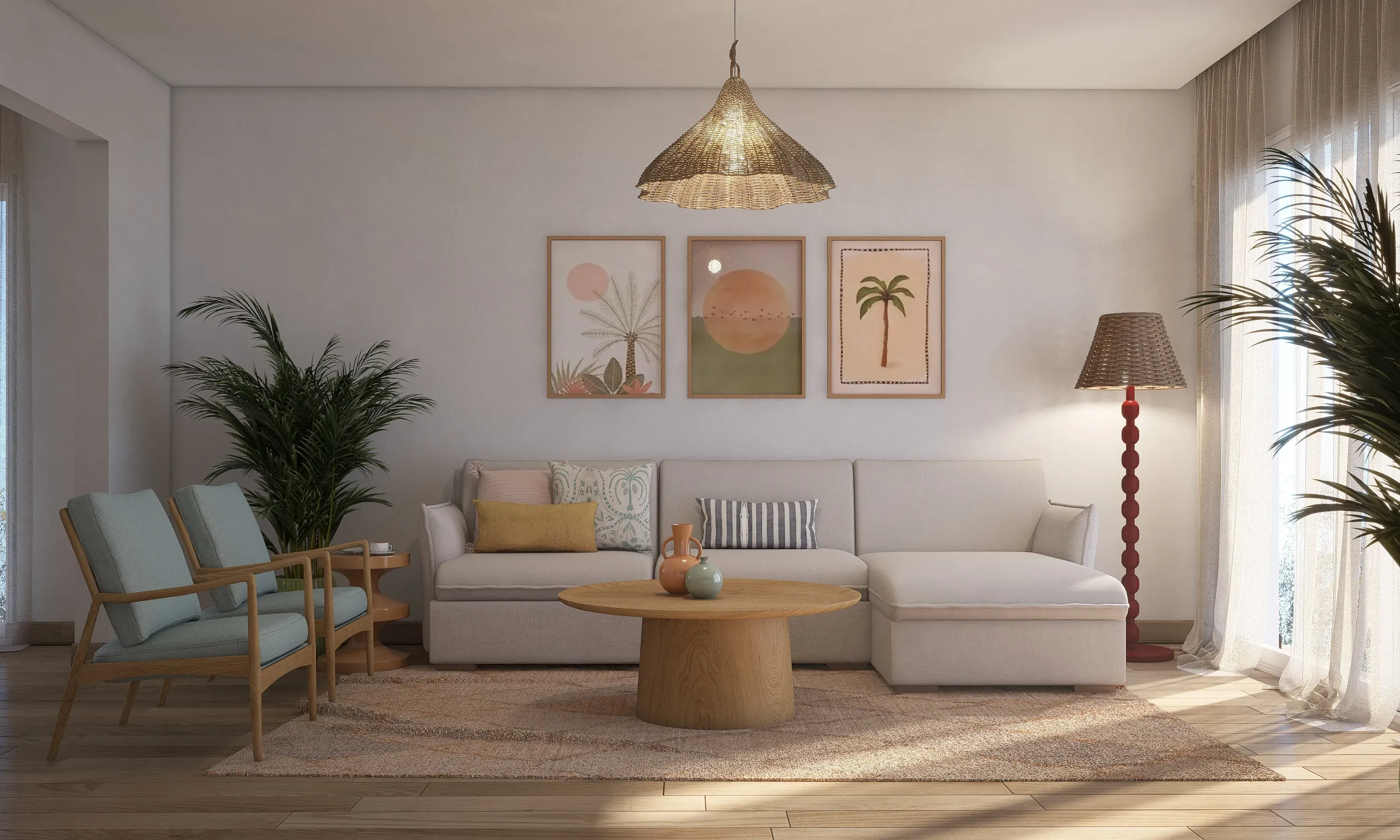 Living room before transformation